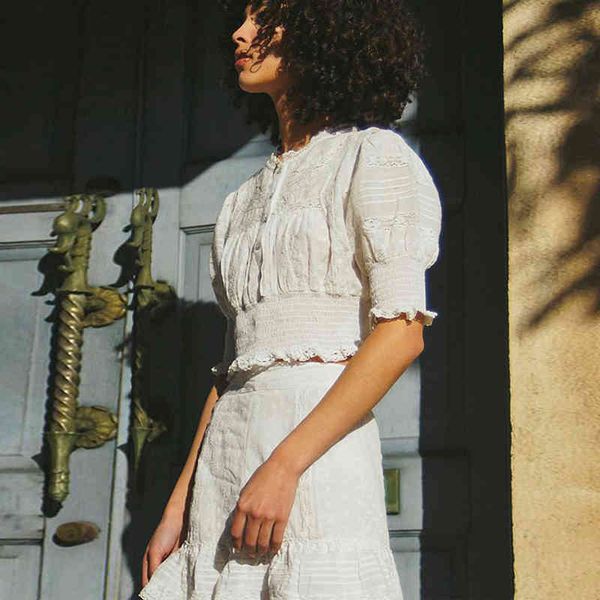 women's jackets white cotton lace women blouse shirt vintage elastic wiast summer blouses cropped blusa beach feminina crop yc5w, Black;brown
women's jackets white cotton lace women blouse shirt vintage elastic wiast summer blouses cropped blusa beach feminina crop yc5w, Black;brown