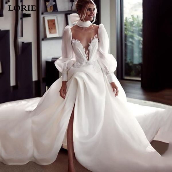 other wedding dresses lorie princess puff long sleeve a line lace bride side split white ivory ball gown
other wedding dresses lorie princess puff long sleeve a line lace bride side split white ivory ball gown