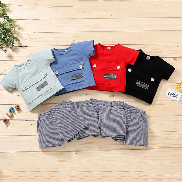 clothing sets 2pcs set 3-18m born infant kid boy girl casual short sleeve + shorts pocket elastic waist, White
clothing sets 2pcs set 3-18m born infant kid boy girl casual short sleeve + shorts pocket elastic waist, White