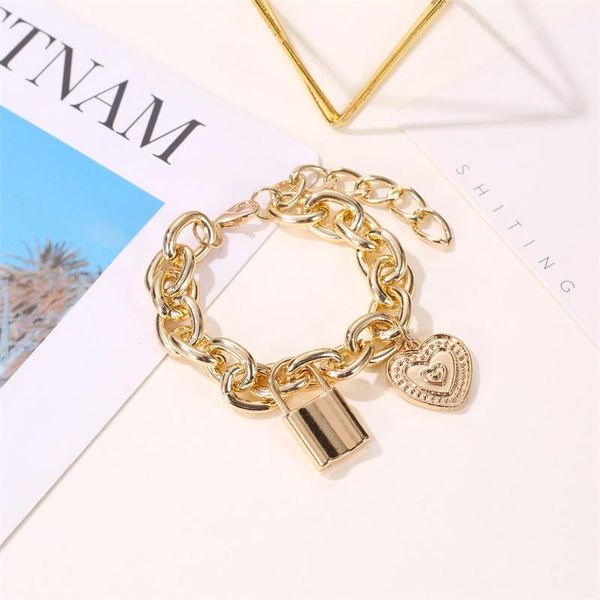 bangle fashion shine bracelet adjustable golden punk simple lock heart women jewellery pulseira feminina, Black
bangle fashion shine bracelet adjustable golden punk simple lock heart women jewellery pulseira feminina, Black