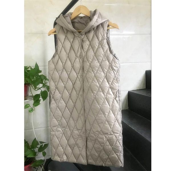 women's vests sanishroly autumn winter women hooded waistcoat duck down coat parka ultra light vest female long sleeveless s549, Black;white
women's vests sanishroly autumn winter women hooded waistcoat duck down coat parka ultra light vest female long sleeveless s549, Black;white