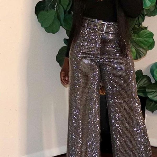 38 sequin decoration pnats womens winter high waist loose wide leg long pants casual pnates femme pant pantalones, Black;white
38 sequin decoration pnats womens winter high waist loose wide leg long pants casual pnates femme pant pantalones, Black;white