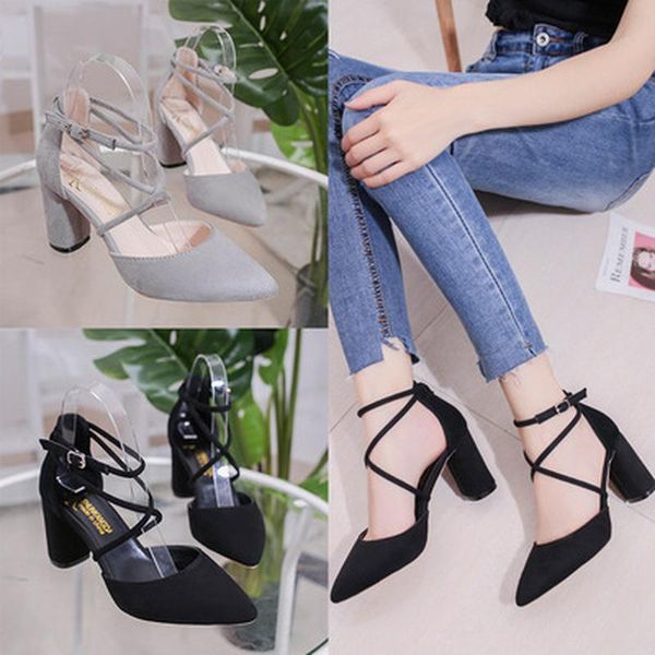 sandals woman high heels pumps party ankle strap galadiator zapatos mujer chunky ladies pointed toe women shoes, Black
sandals woman high heels pumps party ankle strap galadiator zapatos mujer chunky ladies pointed toe women shoes, Black