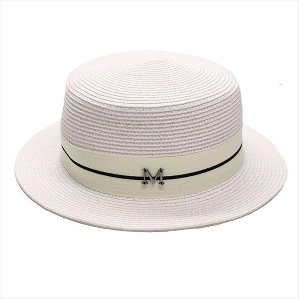 summer m letter retro ribbon braided flat head straw hat lady classic wide brim sun british style sunscreen beach, Blue;gray
summer m letter retro ribbon braided flat head straw hat lady classic wide brim sun british style sunscreen beach, Blue;gray