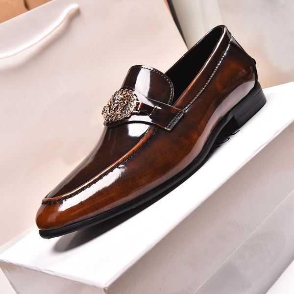 2022 male business formal genuine leather party wedding dress shoes men's fashion casual platform flats brand designer classic oxfords, Black
2022 male business formal genuine leather party wedding dress shoes men's fashion casual platform flats brand designer classic oxfords, Black