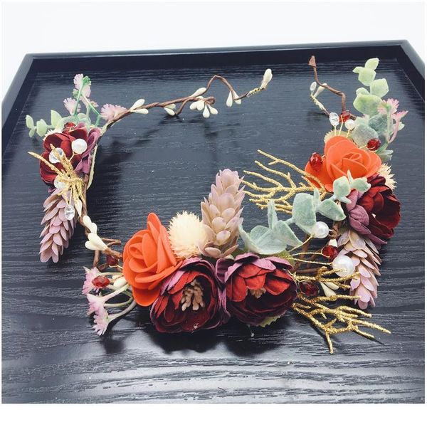 leather flower crown bride wedding party hair accessories girls flower wreath headband floral garlands women headdress o qylvee
leather flower crown bride wedding party hair accessories girls flower wreath headband floral garlands women headdress o qylvee