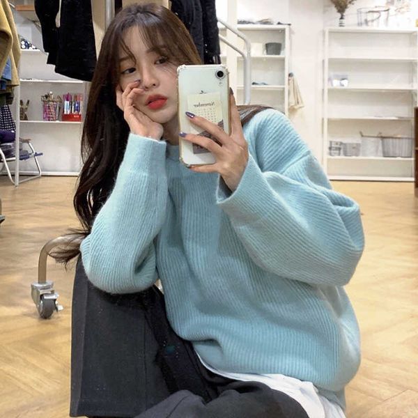 ly varey lin autumn winter women casual o-neck long sleeve sweater solid loose warm pullovers harajuku minimalist knitted 210526, White;black
ly varey lin autumn winter women casual o-neck long sleeve sweater solid loose warm pullovers harajuku minimalist knitted 210526, White;black