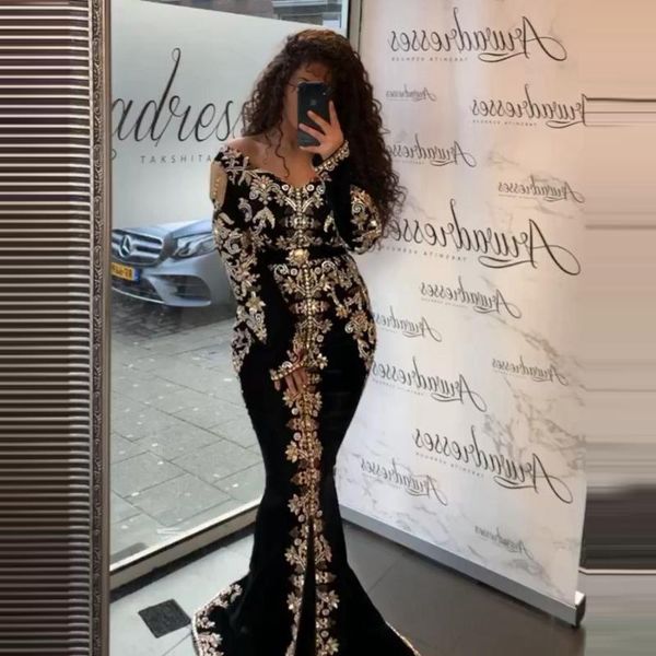 party dresses black velour moroccan kaftan evening long sleeves lace appliques arabic muslim special occasion dress formal, White;black
party dresses black velour moroccan kaftan evening long sleeves lace appliques arabic muslim special occasion dress formal, White;black