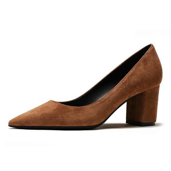 dress shoes spring autumn style women square high heels pumps pointed toe ladies office sheepskin leather m0063, Black
dress shoes spring autumn style women square high heels pumps pointed toe ladies office sheepskin leather m0063, Black