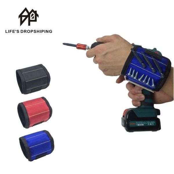 storage bags value wristband portable tool bag magnet electrician wrist belt screws nails drill bits bracelet for repairs
storage bags value wristband portable tool bag magnet electrician wrist belt screws nails drill bits bracelet for repairs