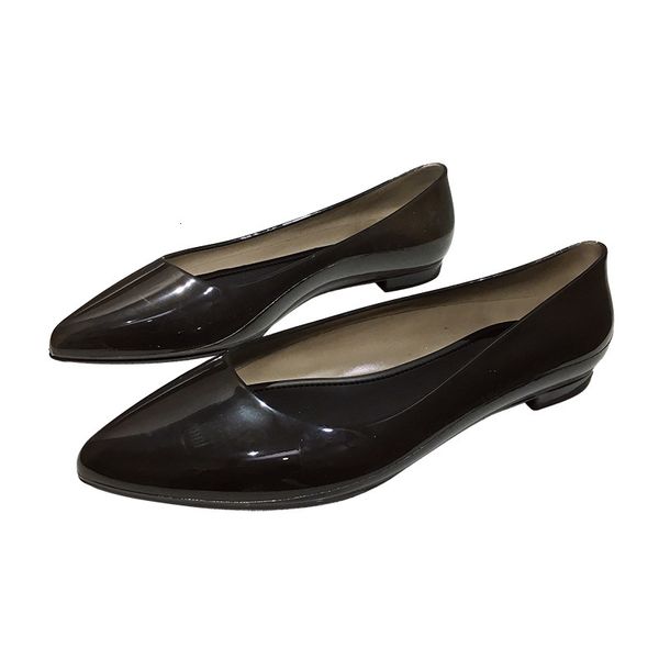 transperant jelly women's plastic see apartment toe at female spring shoes srjz, Black
transperant jelly women's plastic see apartment toe at female spring shoes srjz, Black
