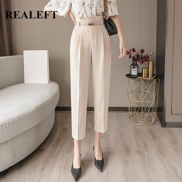 women's pants & capris realeft 2021 spring korean ol style women formal harem with belt high waist elegant office lady ankle-length, Black;white
women's pants & capris realeft 2021 spring korean ol style women formal harem with belt high waist elegant office lady ankle-length, Black;white