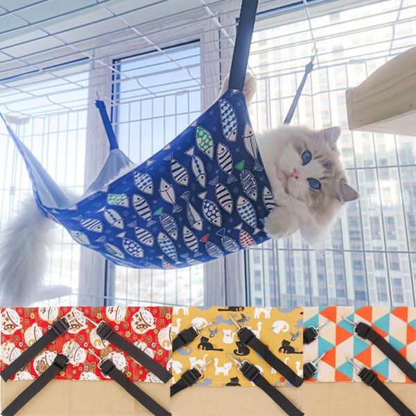 cat beds & furniture comfortable hammock adjustable buckle breathable canvas pet soft hanging bed for summer cats kitten accessories supplie
cat beds & furniture comfortable hammock adjustable buckle breathable canvas pet soft hanging bed for summer cats kitten accessories supplie