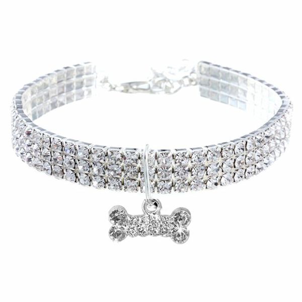dog apparel pendant cat collar rhinestone inlay necklace pet mixed color elastic jewelry accessories
dog apparel pendant cat collar rhinestone inlay necklace pet mixed color elastic jewelry accessories