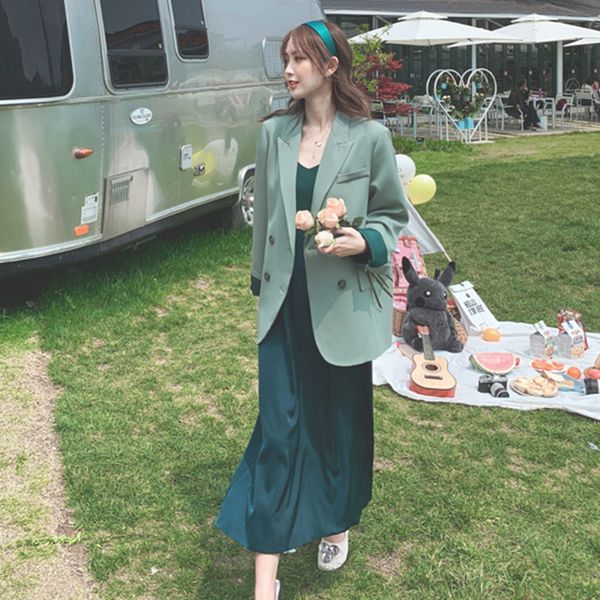 new arrival comfortable work style loose suit and long a-line basic elegant dress suits evcs, White;black
new arrival comfortable work style loose suit and long a-line basic elegant dress suits evcs, White;black