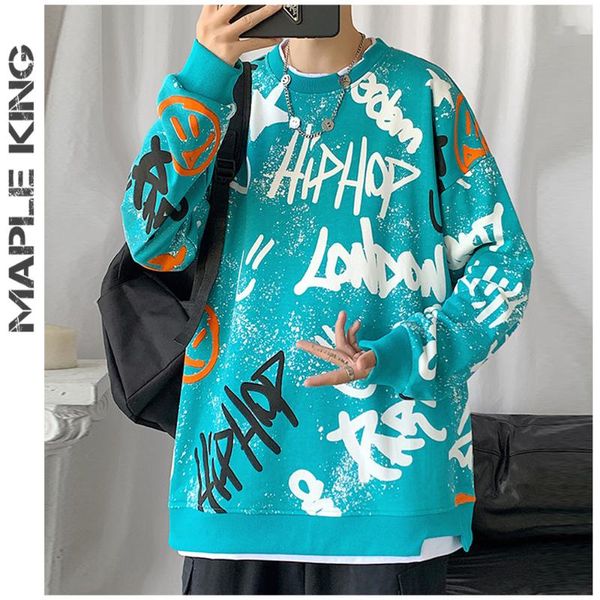 men's hoodies & sweatshirts letter graffiti print oversized men casual hip hop pullover femmes loose sudaderas harajuku streetwear, Black
men's hoodies & sweatshirts letter graffiti print oversized men casual hip hop pullover femmes loose sudaderas harajuku streetwear, Black
