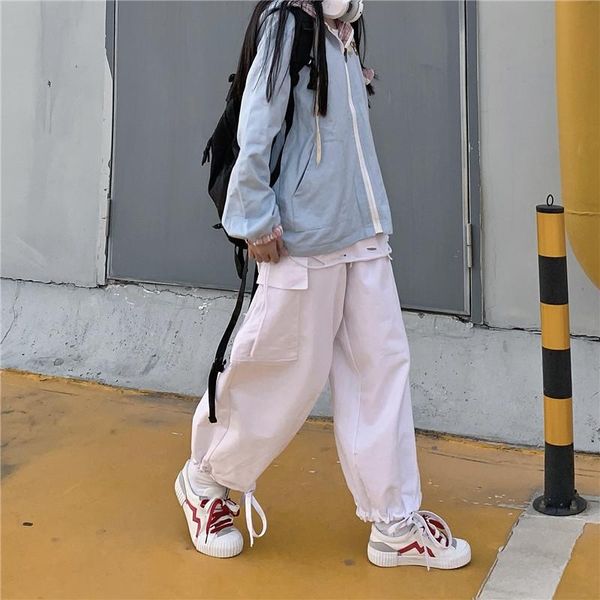 women's pants & capris hed cargo women spring and summer loose casual wide-leg for men all-match basic solid color overalls, Black;white
women's pants & capris hed cargo women spring and summer loose casual wide-leg for men all-match basic solid color overalls, Black;white