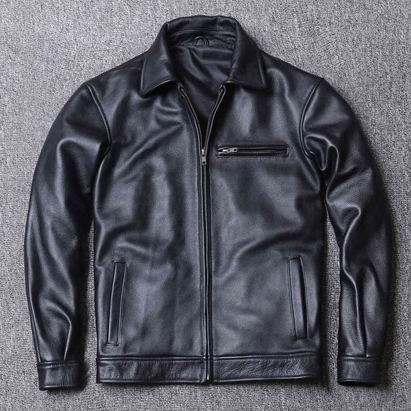 men's leather & faux wholesales genuine cowhide jacket black casual clothing men classic coat st5
men's leather & faux wholesales genuine cowhide jacket black casual clothing men classic coat st5
