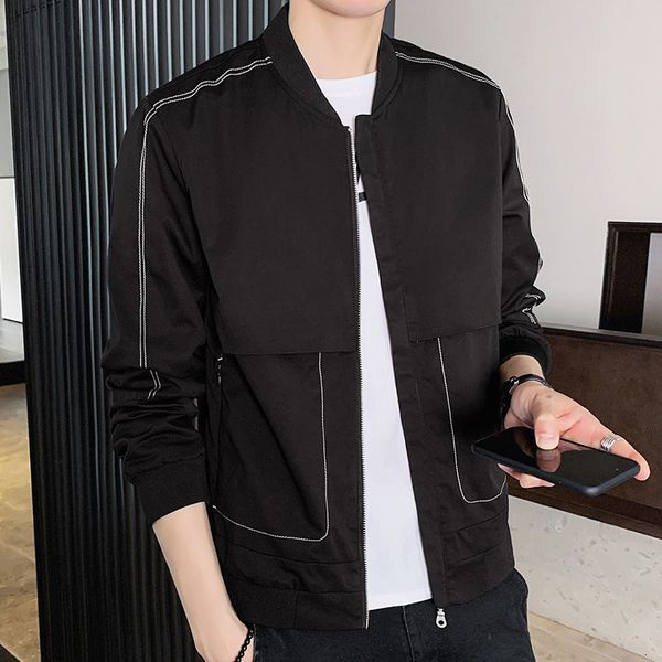 shengtianlong spring korean fashion casual cool autumn winter work clothes men's jacket, Black;brown
shengtianlong spring korean fashion casual cool autumn winter work clothes men's jacket, Black;brown