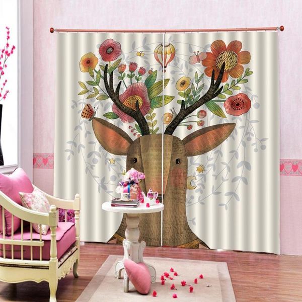 curtain & drapes custom animals head deer flower po print for living room bedroom blackout decor sets (left and right side)
curtain & drapes custom animals head deer flower po print for living room bedroom blackout decor sets (left and right side)