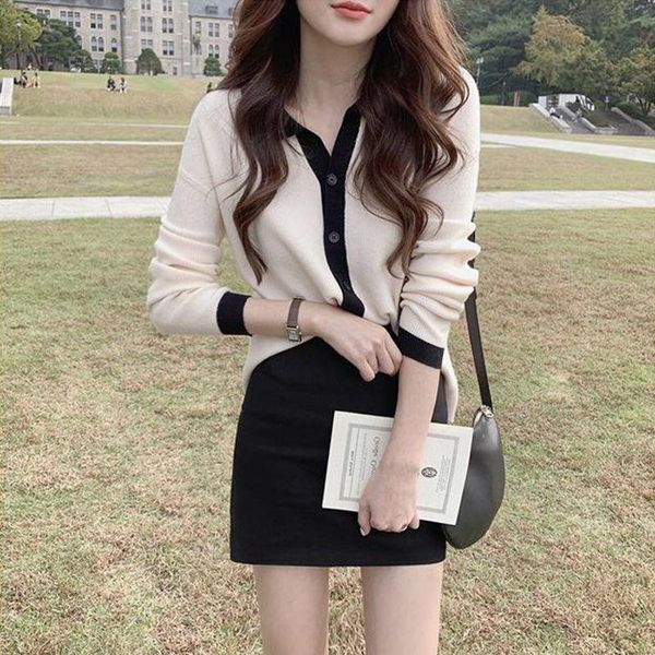 women's knits & tees 2021 spring and autumn hepburn style collar sweater cardigan jacket retro professional clothing, White
women's knits & tees 2021 spring and autumn hepburn style collar sweater cardigan jacket retro professional clothing, White