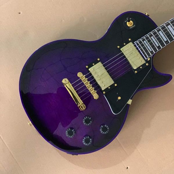2021 classic electric guitar, noble purple, excellent sound quality, delivery home