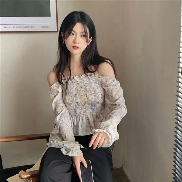 women's blouses & shirts rettro women 2021 autumn korean chic loose all-match ruffled floral chiffon casual for female, White
women's blouses & shirts rettro women 2021 autumn korean chic loose all-match ruffled floral chiffon casual for female, White