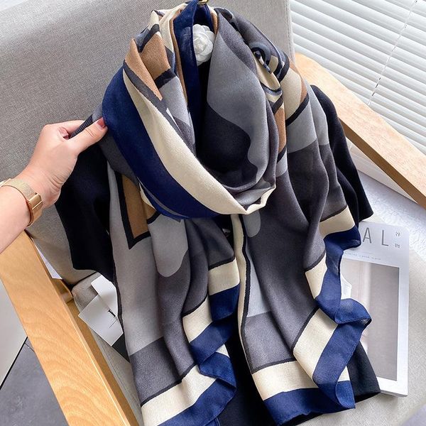 scarves women winter scarf foulard cotton hijab pashmina female shawl wraps lady fashion printed warm spring beach stoles, Blue;gray
scarves women winter scarf foulard cotton hijab pashmina female shawl wraps lady fashion printed warm spring beach stoles, Blue;gray