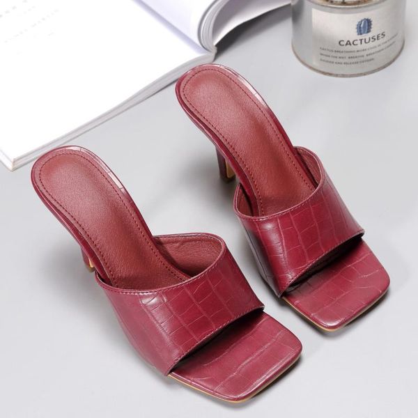 slippers elegant ladies dress shoes snake print leather women summer stiletto heels square toe sandals size 35-42, Black
slippers elegant ladies dress shoes snake print leather women summer stiletto heels square toe sandals size 35-42, Black