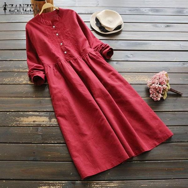 casual dresses vintage women's embroidery sundress solid shirt dress long sleeve midi vestidos female robe femme oversized, Black;gray
casual dresses vintage women's embroidery sundress solid shirt dress long sleeve midi vestidos female robe femme oversized, Black;gray