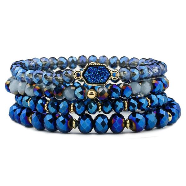 beaded, strands 4pcs/set druzy drusy stretchable bracelets glass crystal beaded bracelet of women jewelry, Black
beaded, strands 4pcs/set druzy drusy stretchable bracelets glass crystal beaded bracelet of women jewelry, Black