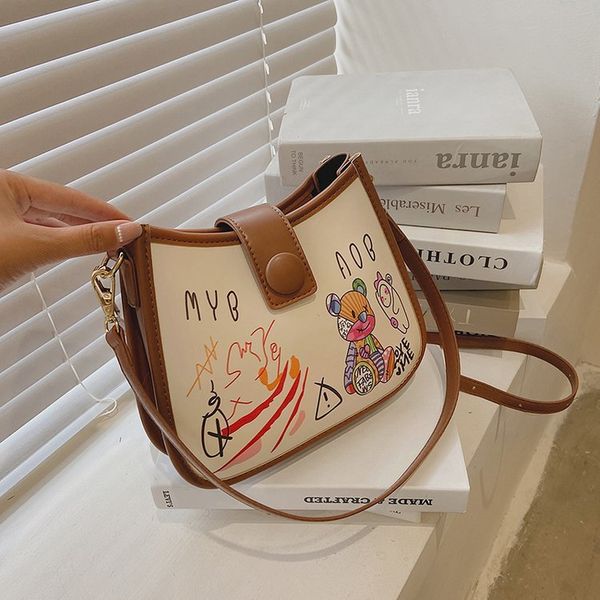 cute bear graffiti tote female 2021 new fashion soft leather armpit bag foreign style one shoulder messenger bag
cute bear graffiti tote female 2021 new fashion soft leather armpit bag foreign style one shoulder messenger bag