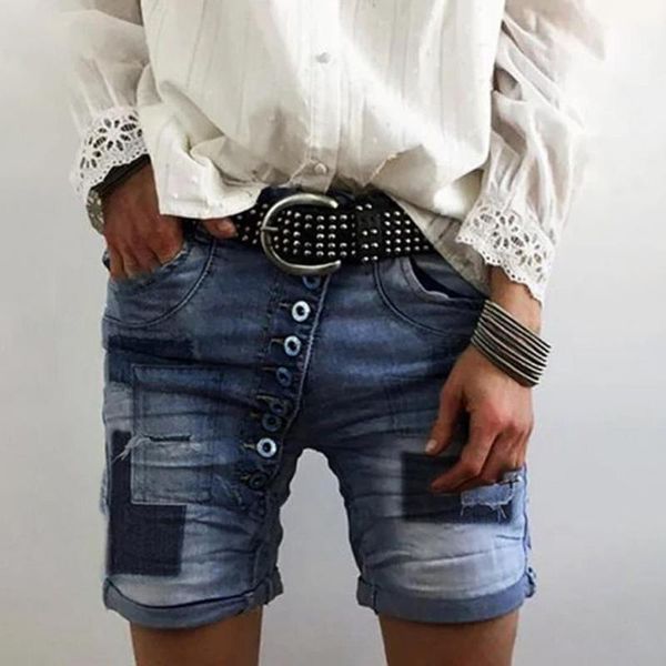 women's shorts summer pocket spliced design all match streetwear jeans denim short for daily life women female, White;black
women's shorts summer pocket spliced design all match streetwear jeans denim short for daily life women female, White;black