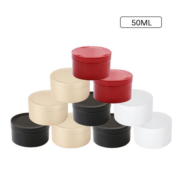 storage bottles & jars 10pcs 50ml aluminum tin candle jar with lids empty container round box metal gift packing
storage bottles & jars 10pcs 50ml aluminum tin candle jar with lids empty container round box metal gift packing