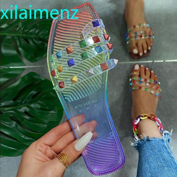 slippers women's 2021 summer fashion outer wear flat-bottom inlaid rhinestones one word drag sandals color, Black
slippers women's 2021 summer fashion outer wear flat-bottom inlaid rhinestones one word drag sandals color, Black