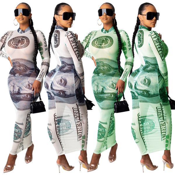 2021 new design women long sleeve us dollar print mesh see though party nightclub maxi street wholesale dropshpping himz, Black;gray
2021 new design women long sleeve us dollar print mesh see though party nightclub maxi street wholesale dropshpping himz, Black;gray