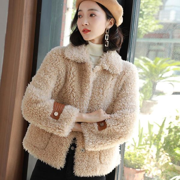 fur integrated environmental protection fur brief paragraph pellet wool winter coats haining leather cloth coat dress, Black
fur integrated environmental protection fur brief paragraph pellet wool winter coats haining leather cloth coat dress, Black