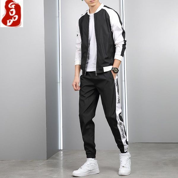 men's tracksuits 2021 spring men jacket pants 2 pieces set hip hop tracksuit sets casual sportswear zipper sweatshirt male track suit, Gray
men's tracksuits 2021 spring men jacket pants 2 pieces set hip hop tracksuit sets casual sportswear zipper sweatshirt male track suit, Gray