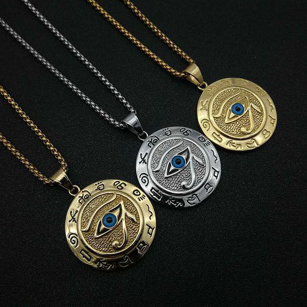 ancient egypt horus eye titanium steel/stainless steel pendant the eye of horus eagle eye necklacedio chan contact, Silver
ancient egypt horus eye titanium steel/stainless steel pendant the eye of horus eagle eye necklacedio chan contact, Silver