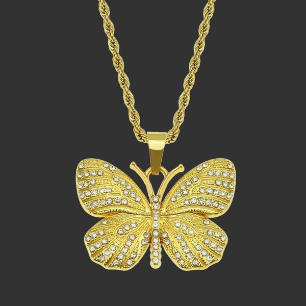 pendant necklaces iced out butterfly necklace set cuban link chain choker gifts for women chains bling hip hop jewelry, Silver
pendant necklaces iced out butterfly necklace set cuban link chain choker gifts for women chains bling hip hop jewelry, Silver