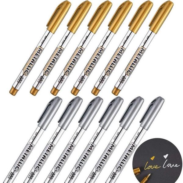 6 pcs metallic marker pens 1.5mm fine point paint pen metallic painting pens metallic permanent markers for cards jlluea
6 pcs metallic marker pens 1.5mm fine point paint pen metallic painting pens metallic permanent markers for cards jlluea
