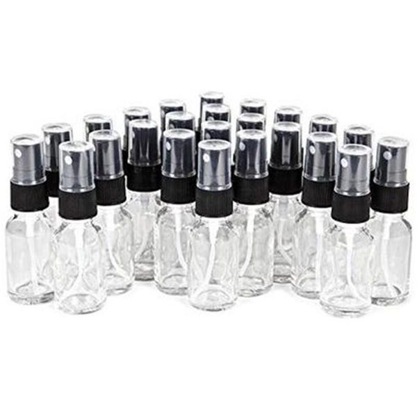 storage bottles & jars 24,clear, 15 ml (1/2 oz) glass bottles, with black fine mist sprayer's refillable essential oil
storage bottles & jars 24,clear, 15 ml (1/2 oz) glass bottles, with black fine mist sprayer's refillable essential oil
