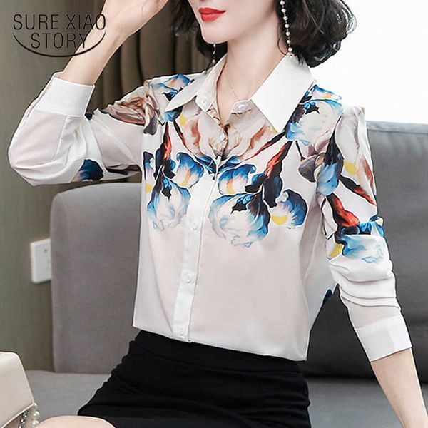 white silk shirt women's long-sleeved spring and autumn elegant retro printed mulberry silk shirt chemisier femme 10650 210528
white silk shirt women's long-sleeved spring and autumn elegant retro printed mulberry silk shirt chemisier femme 10650 210528