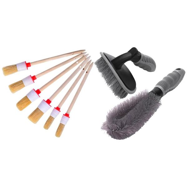 car sponge 6 pcs cleaning brushes soft hair bristles brush & 2 wheel rim tire cleaner floor tools
car sponge 6 pcs cleaning brushes soft hair bristles brush & 2 wheel rim tire cleaner floor tools