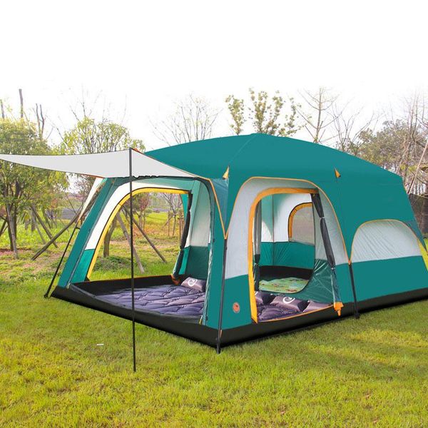 tents and shelters ultralarge camping tent dual layer 6/8/10/12 person family travel self driving 2 room 1 hall outdoor gazebo marquee
tents and shelters ultralarge camping tent dual layer 6/8/10/12 person family travel self driving 2 room 1 hall outdoor gazebo marquee