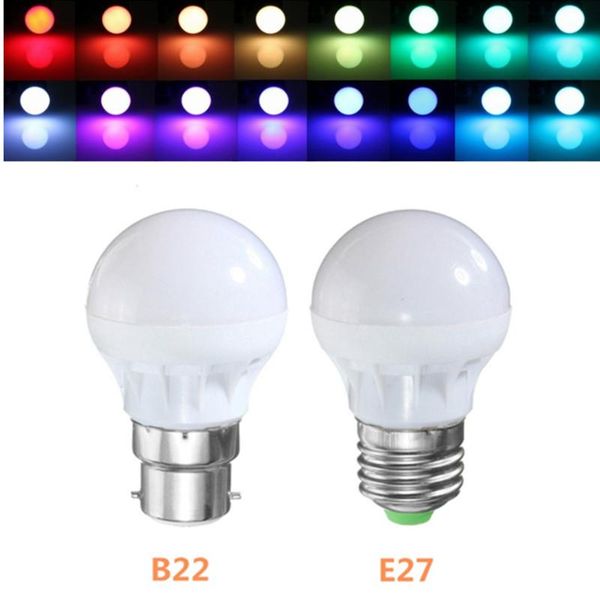 bulbs 1pcs e27/b22 rgb led light bulb 3w 16 colors changing magic lamp spotlight holiday lighting decor 85-265v drop
bulbs 1pcs e27/b22 rgb led light bulb 3w 16 colors changing magic lamp spotlight holiday lighting decor 85-265v drop