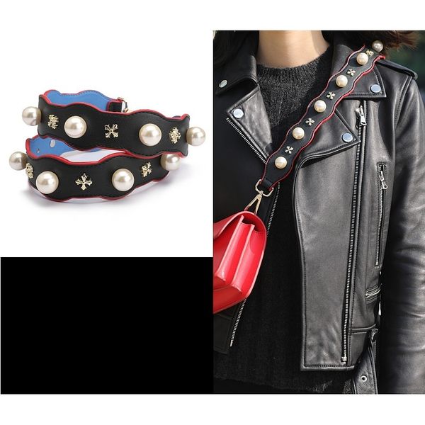 custom/wholesale new pearl bag strap women rivets straps for crossbody shoulder bag accessories adjustable shoulder belts c0225, Black
custom/wholesale new pearl bag strap women rivets straps for crossbody shoulder bag accessories adjustable shoulder belts c0225, Black