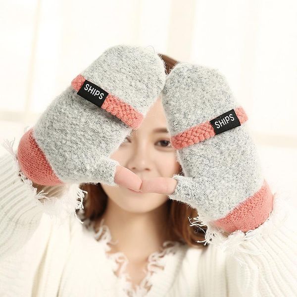 fingerless gloves winter wool thick warm mittens half finger glove cute wrist warmers button patchwork female, Blue;gray
fingerless gloves winter wool thick warm mittens half finger glove cute wrist warmers button patchwork female, Blue;gray