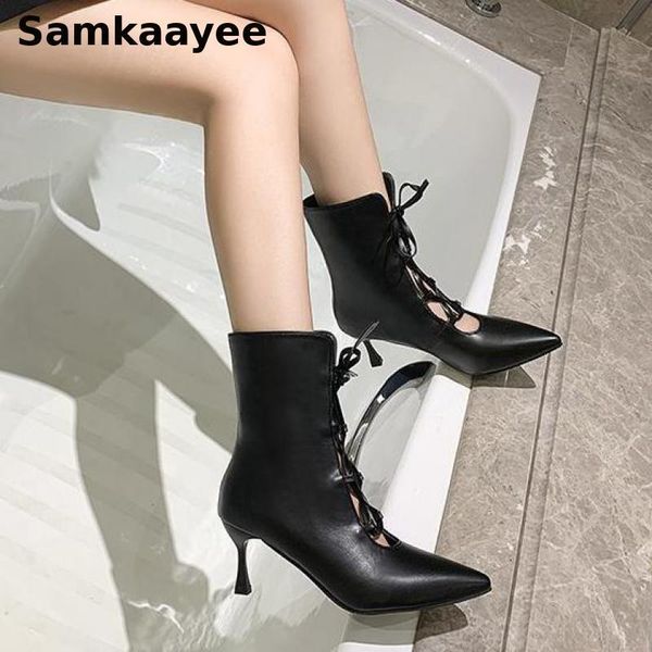 size 34-40 womens high heels shoes spring autumn female platform boots cross-tied 7cm pumps mujer leather pointed toe zapatos 40, Black
size 34-40 womens high heels shoes spring autumn female platform boots cross-tied 7cm pumps mujer leather pointed toe zapatos 40, Black