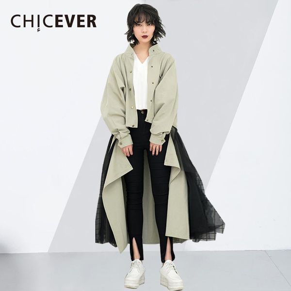 women's suits & blazers chicever 2021 vintage two pieces set women suit patchwork removable long windbreaker with mesh dress femlae clo, White;black
women's suits & blazers chicever 2021 vintage two pieces set women suit patchwork removable long windbreaker with mesh dress femlae clo, White;black